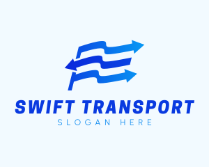 Flag Arrow Logistics logo design