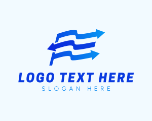 Transit - Flag Arrow Logistics logo design