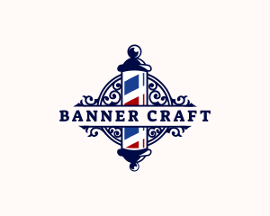 Barber Pole Hairdresser logo design