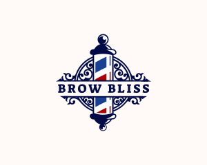 Barber Pole Hairdresser logo design