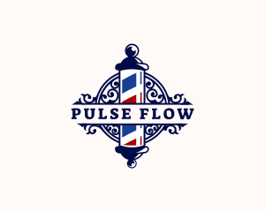 Barber Pole Hairdresser logo design