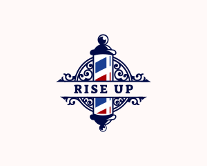 Barber Pole Hairdresser logo design