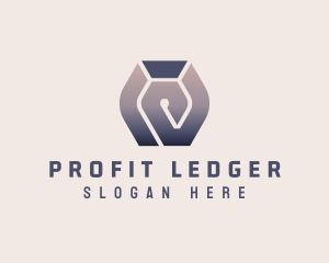 Ledger - Ink Pen Letter W logo design