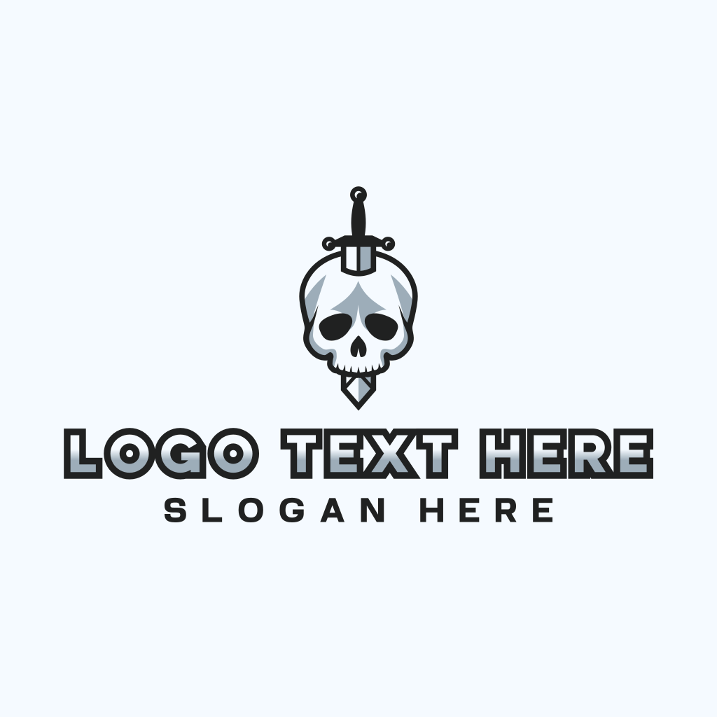 Skull Sword Weapon Logo | BrandCrowd Logo Maker | BrandCrowd