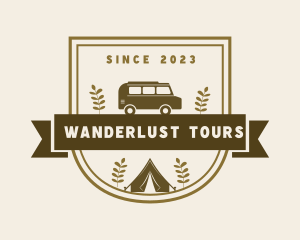 Travel Camp Van logo design