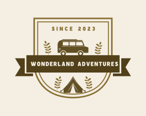 Travel Camp Van logo design