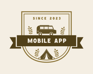 Van - Travel Camp Van logo design