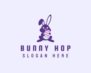 Easter Bunny Rabbit logo design