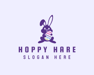 Easter Bunny Rabbit logo design