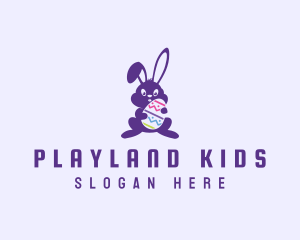 Easter Bunny Rabbit logo design