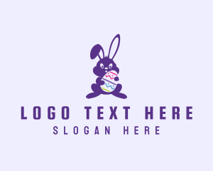 Nursery - Easter Bunny Rabbit logo design