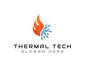 Thermal - Thermal Heating Cooling logo design