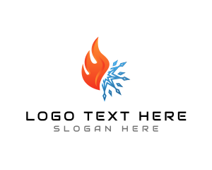 Heating - Thermal Heating Cooling logo design