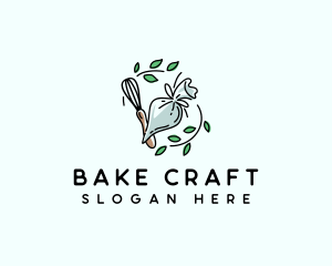 Piping Whisk Baking logo design