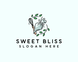 Piping Whisk Baking logo design