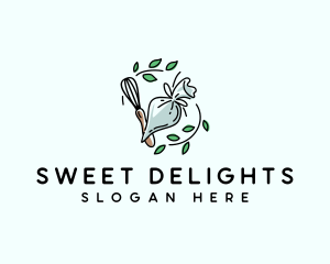 Piping Whisk Baking logo design