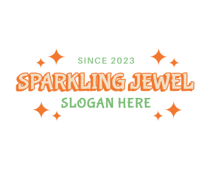 Quirky Sparkle Wordmark logo design