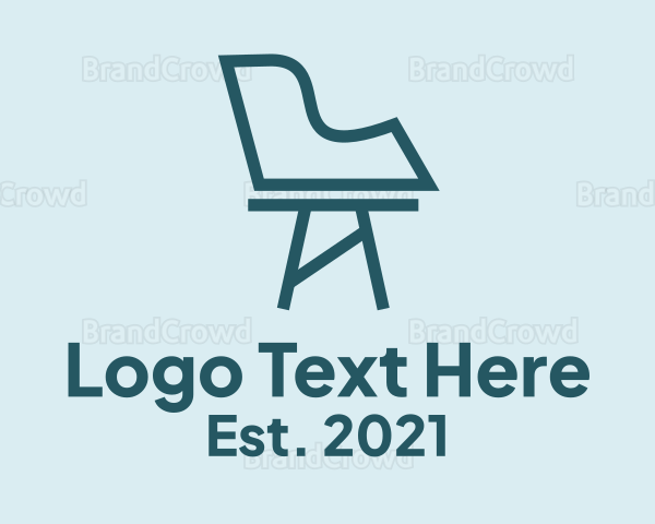 Plastic Chair Design Logo