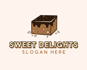 Chocolate Brownies Dessert logo design