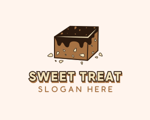 Chocolate Brownies Dessert logo design