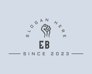 Bodybuilding - Power Fist Punch logo design