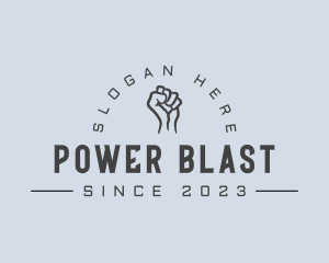 Power Fist Punch logo design