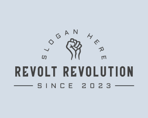 Rebellion - Power Fist Punch logo design