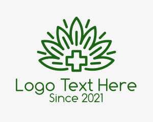 Medical Marijuana Plant logo design