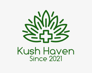 Kush - Medical Marijuana Plant logo design