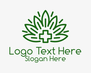 Green Medicinal Plant Logo