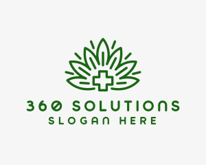 Medical Marijuana Plant logo design