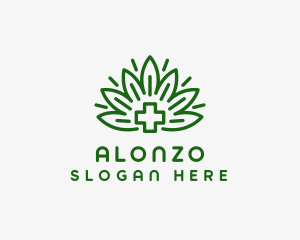 Medical Marijuana Plant logo design