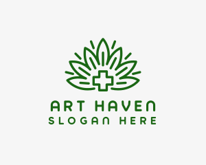 Medical Marijuana Plant logo design