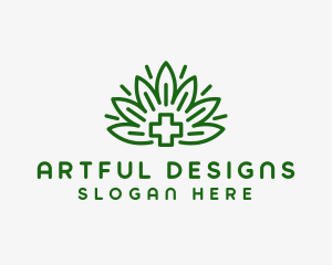 Medical Marijuana Plant logo design