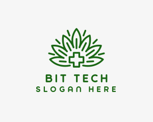 Medical Marijuana Plant logo design