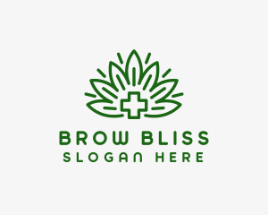 Medical Marijuana Plant logo design