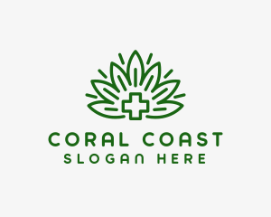 Medical Marijuana Plant logo design