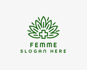 Medical Marijuana Plant logo design