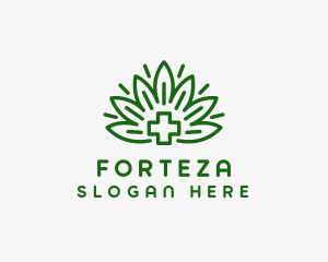 Medical Marijuana Plant logo design