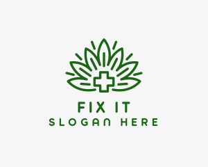 Medical Marijuana Plant logo design