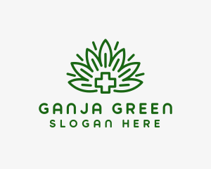 Medical Marijuana Plant logo design