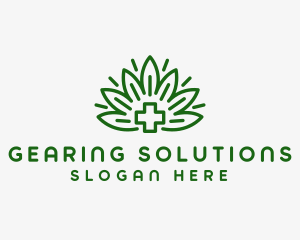 Medical Marijuana Plant logo design