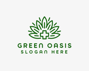 Medical Marijuana Plant logo design