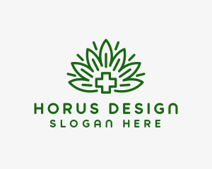 Medical Marijuana Plant logo design