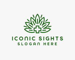 Medical Marijuana Plant logo design