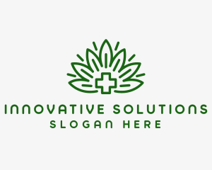 Medical Marijuana Plant logo design