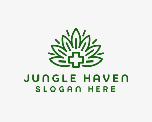 Medical Marijuana Plant logo design