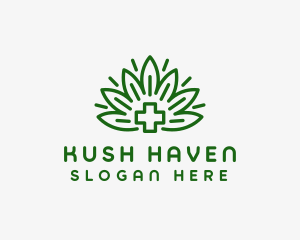 Medical Marijuana Plant logo design