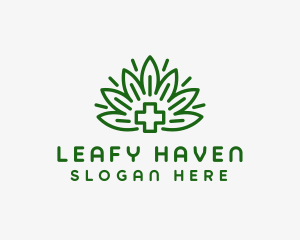 Medical Marijuana Plant logo design