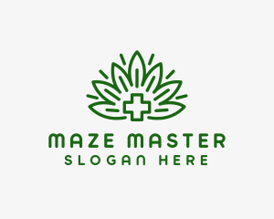 Medical Marijuana Plant logo design